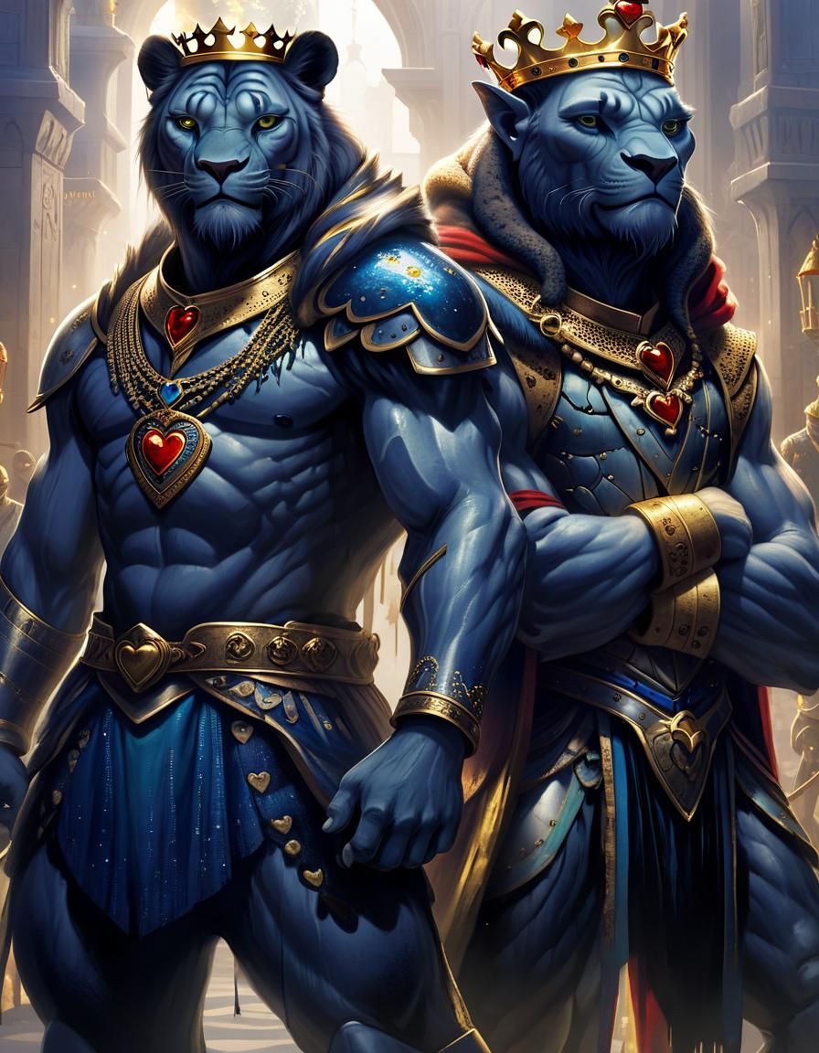 King and Love AI Image