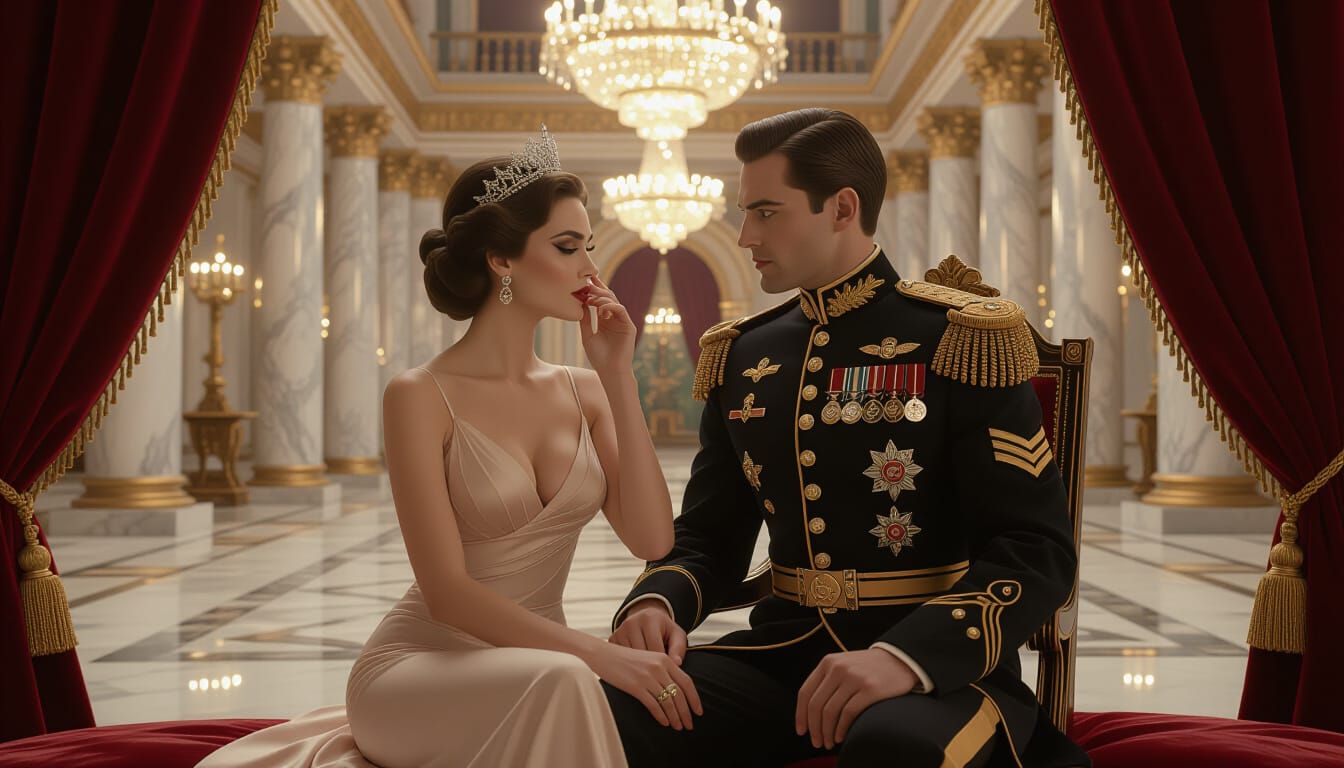 Charismatic Queen and Commander in Palace