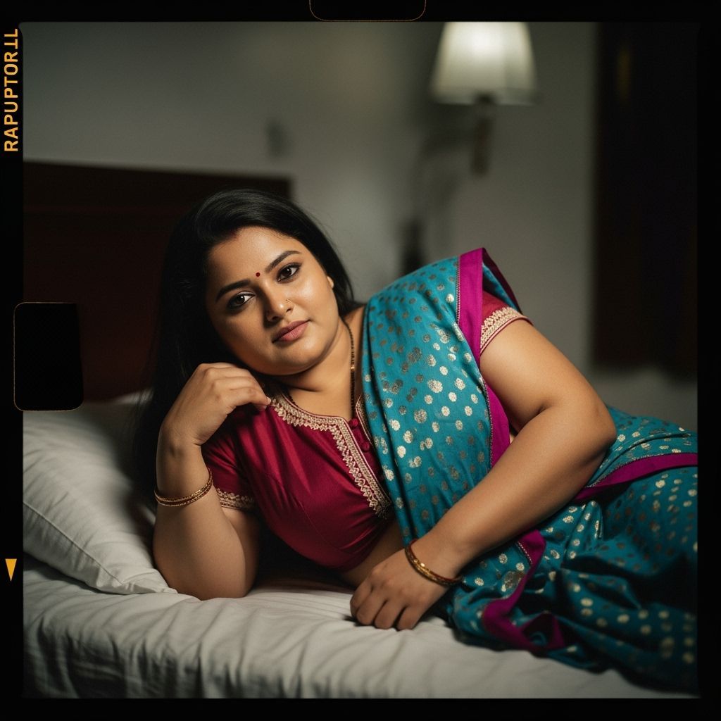 Cinematic Portrait of Tamil Woman in Indian Nighty