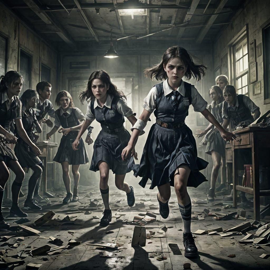 Resident Evil Inspired Schoolgirl Character