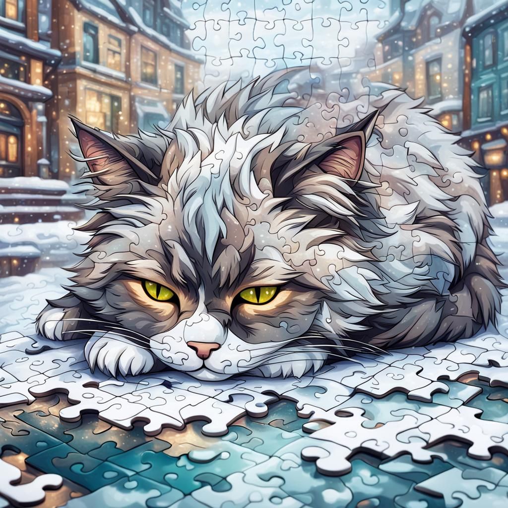 Puzzled Cat