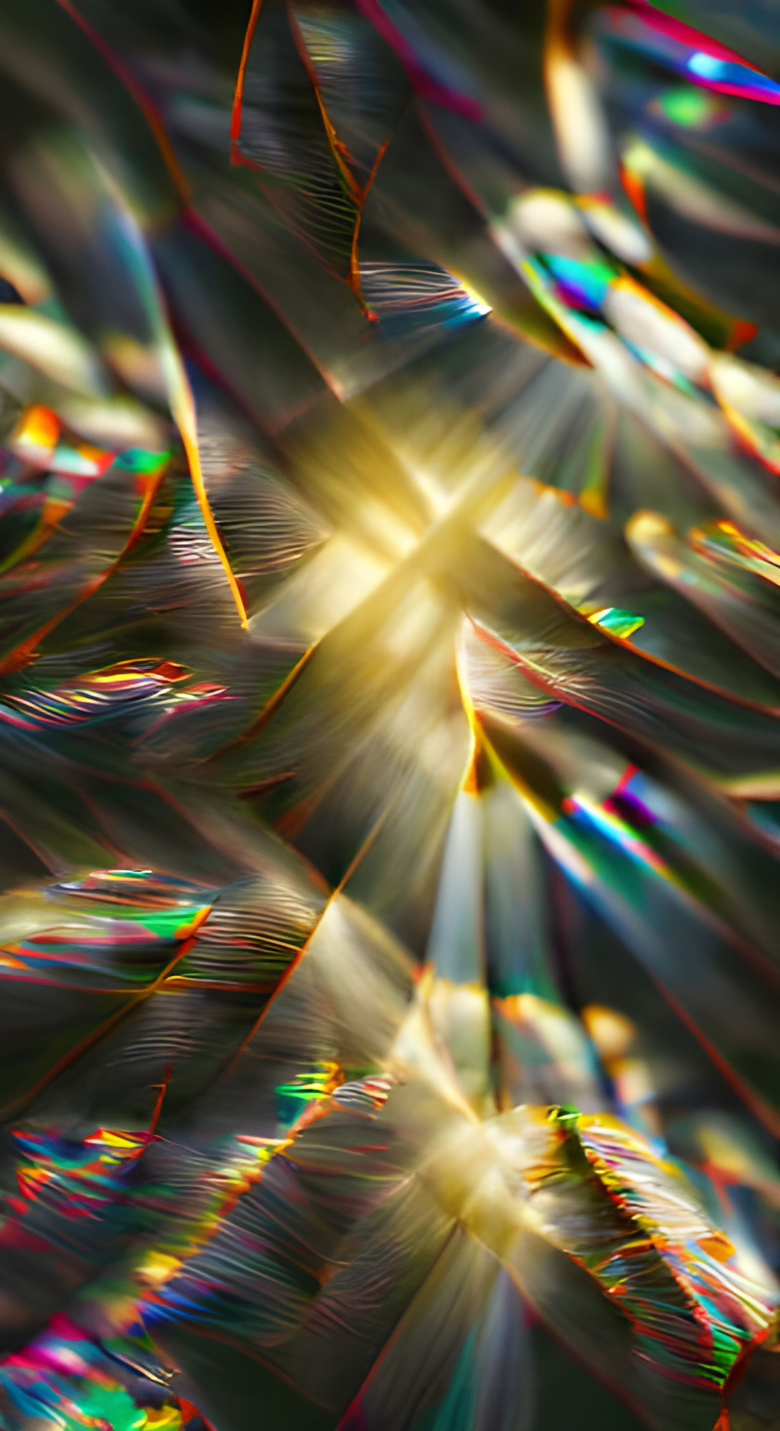 Abstract Sun Rays in 8K Resolution