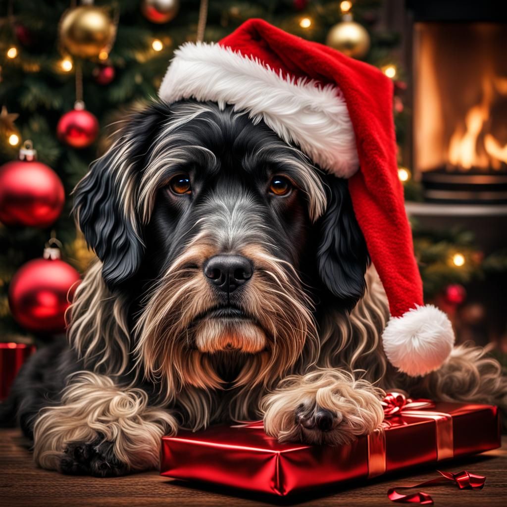 Surreal Christmas Scene in Hyperrealistic HDR Style