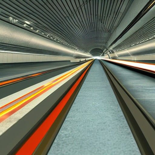 Underground Railroad network futuristic maglev tunnels peace...