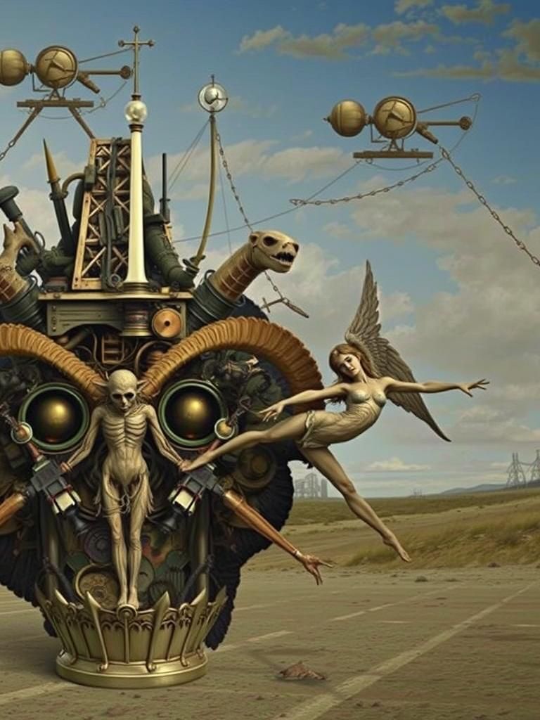 Fallen Angels in Post-Apocalyptic Biomechanical Wonderland