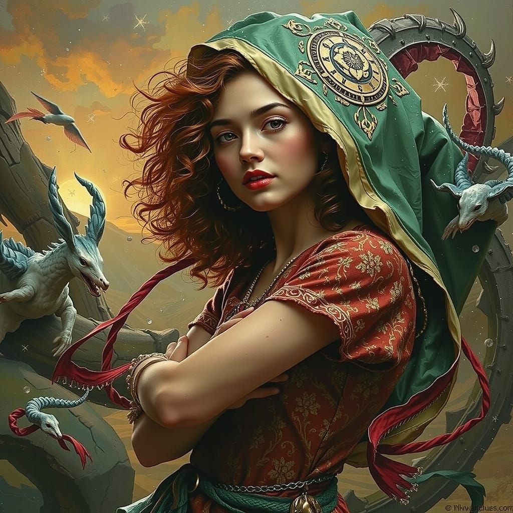 Vibrant Red Swirls in Chaotic Motion