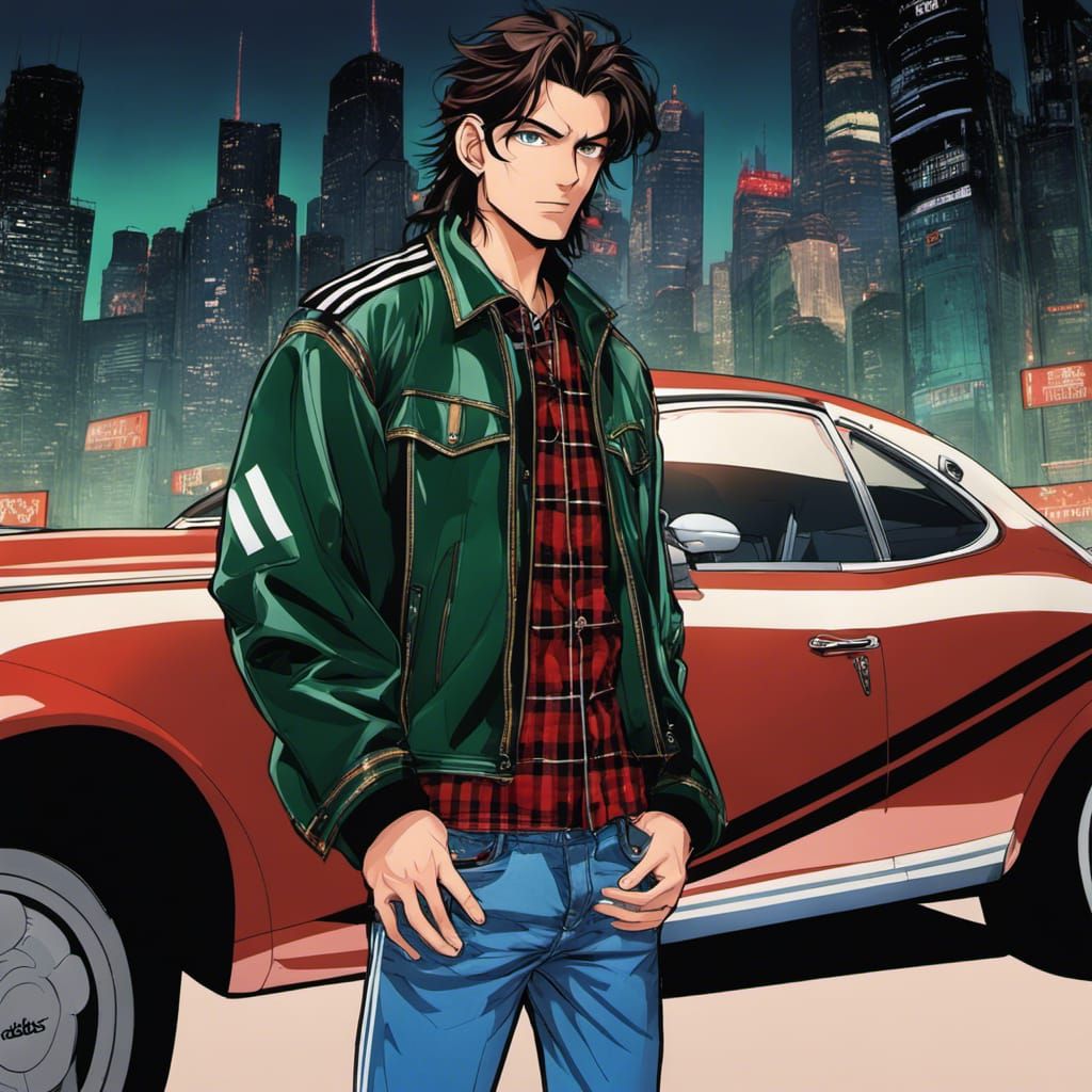 Handsome Man in Anime Style by MAPPA