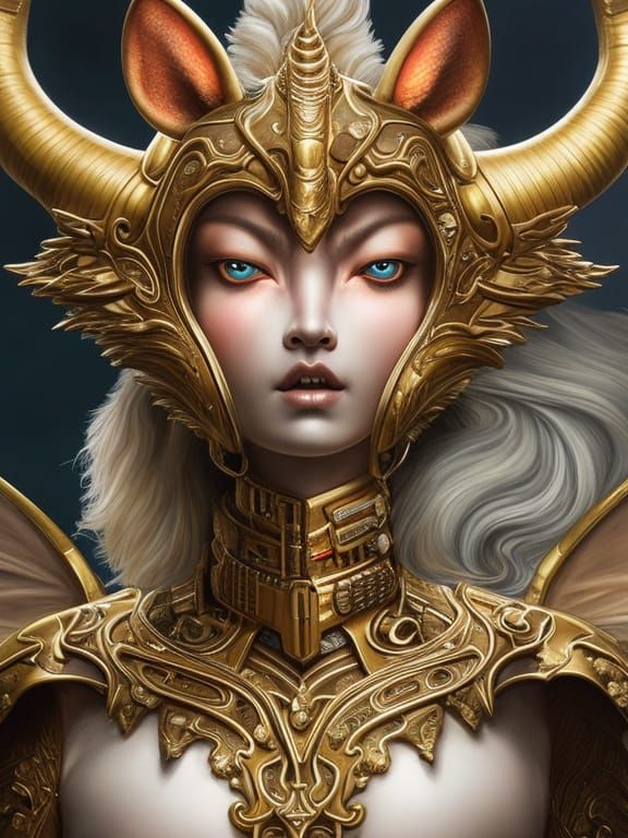 Detailed Portrait of an Adorable Human-Horse Centaur