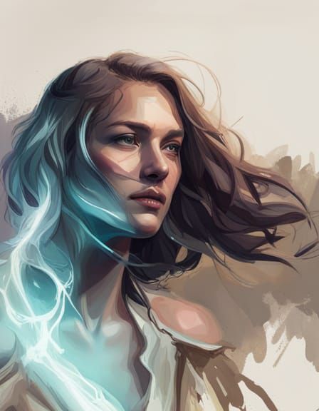 Detailed Portrait with Dynamic Lighting, Trending Art