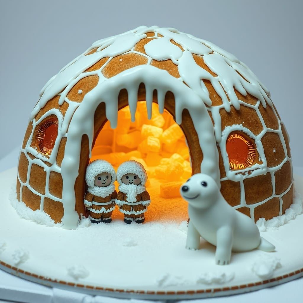 Gingerbread Winter Wonderland Scene