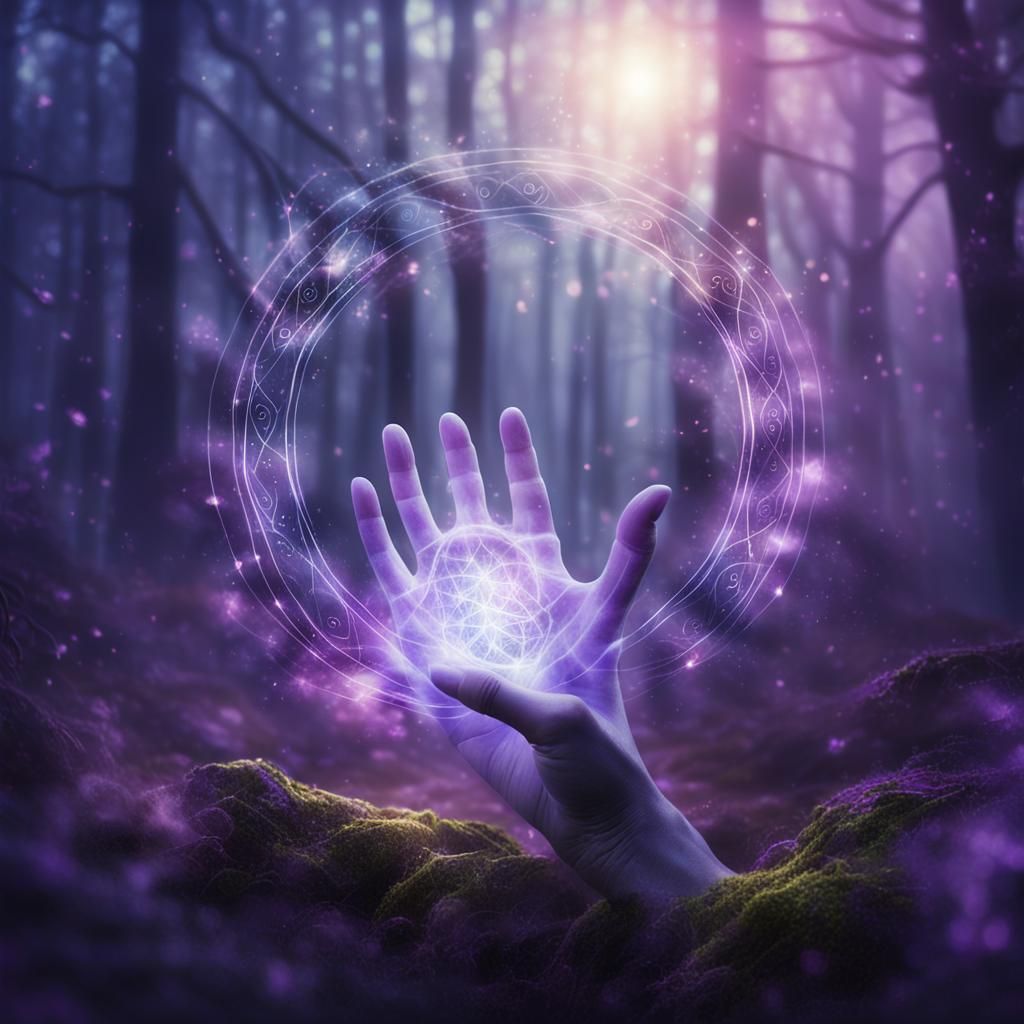 Mystical Aura in a Whimsical Forest