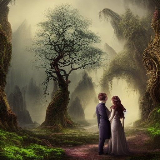 Nerds in Fairytale Forest: Digital Matte Painting