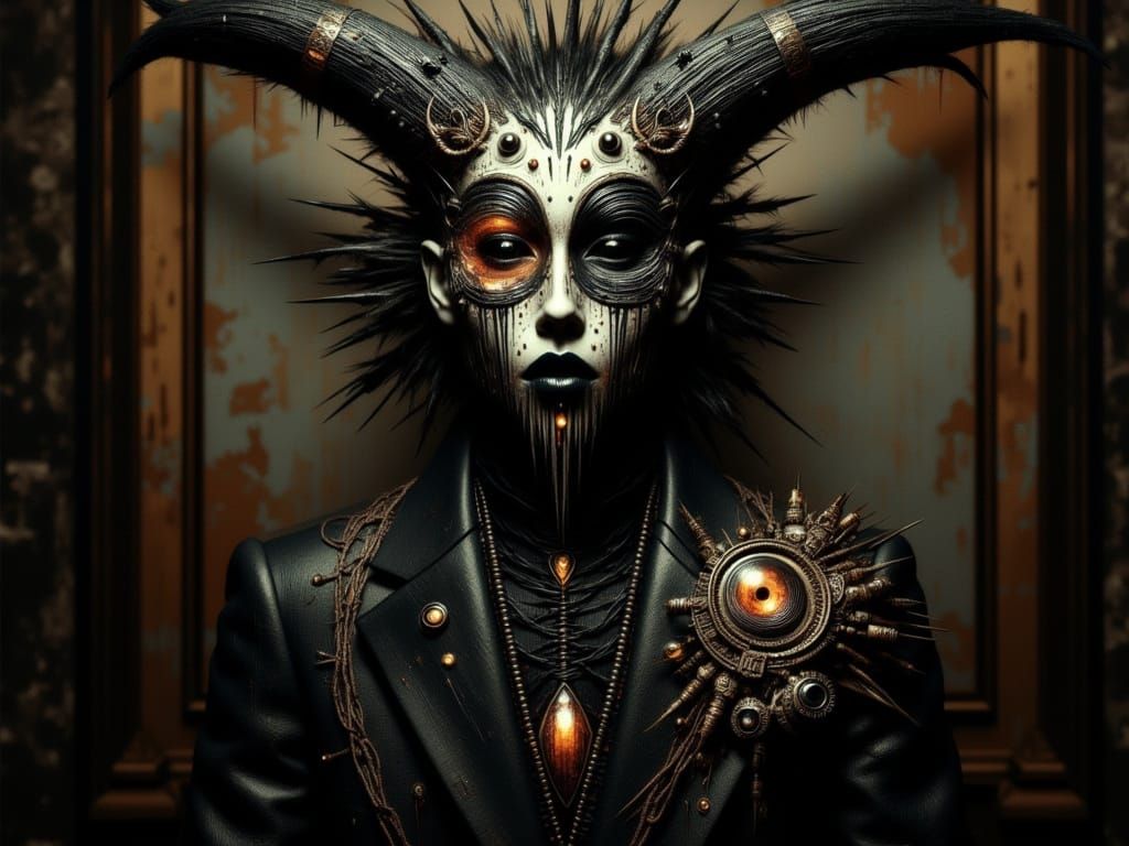 Alien Vampire Cultist in Dark Fantasy Style