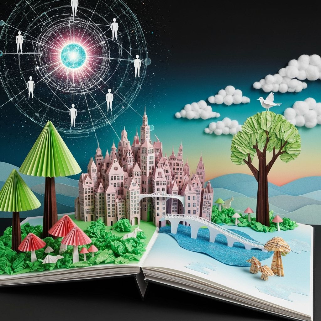 Vibrant Pop-Up Book City Emerges from Pages