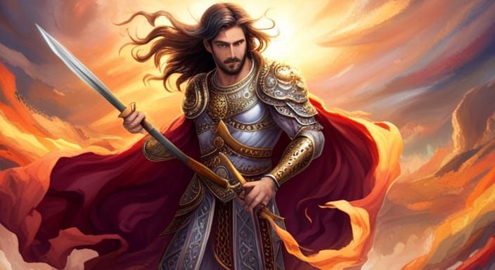 Persian Prince Battles Demon with Angels