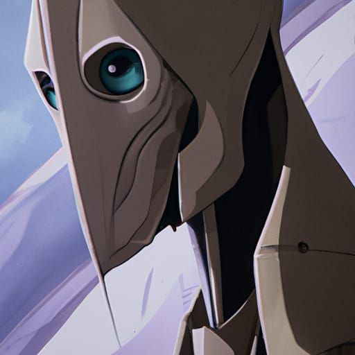General Grievous in Studio Ghibli Anime Style