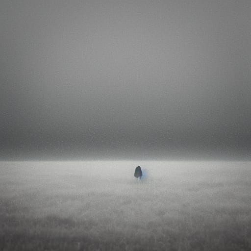 Atmospheric Film Still in Muted Grays