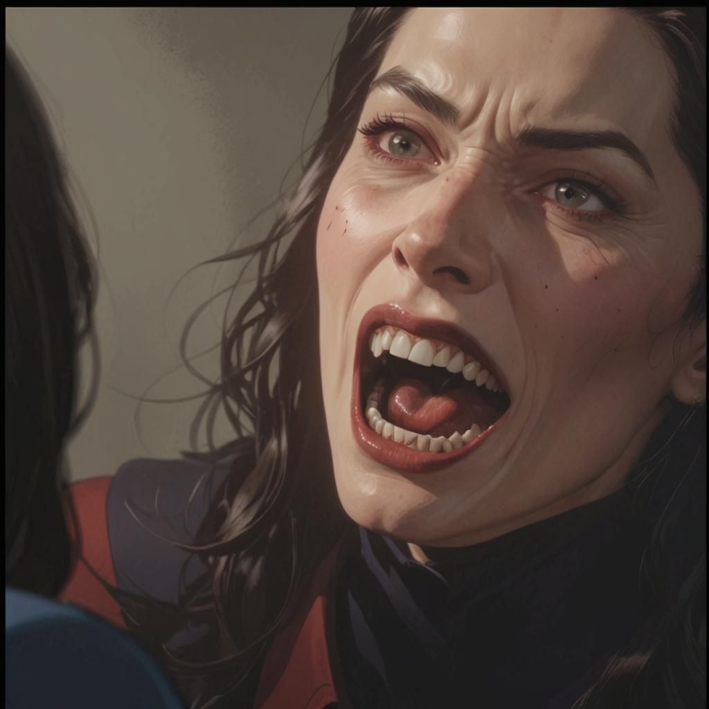 Lois Lane as Vampire in Dark Anime Portrait