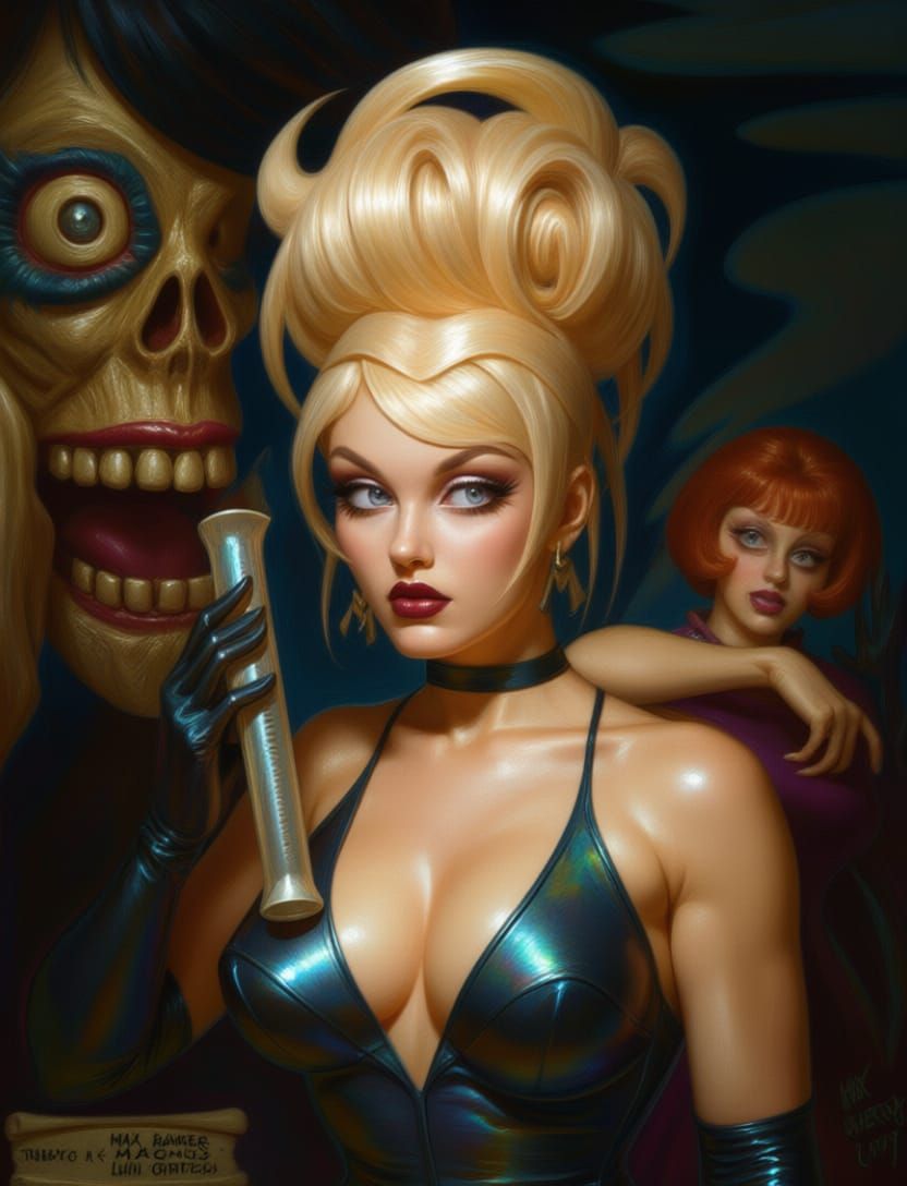 Athletic Woman in 1990s Underground Comix Style