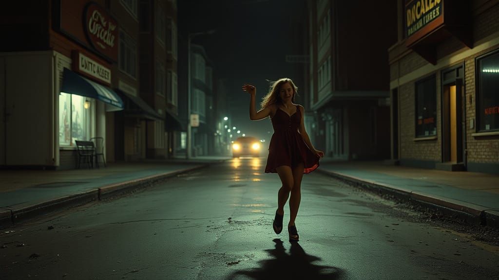 Sad Mom Tap Dances on Empty Street