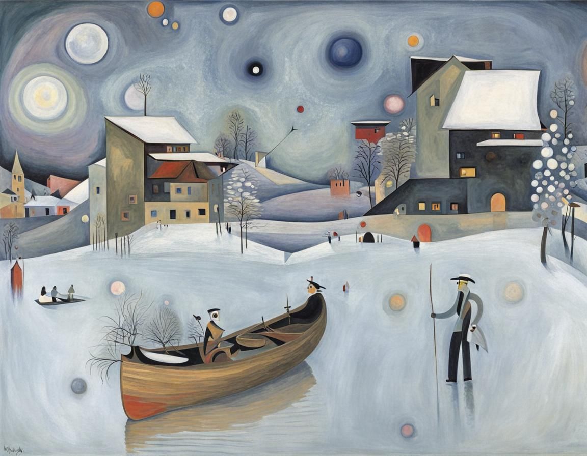 Abstract Surrealism in Kandinsky Style