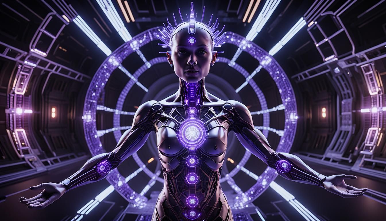 Futuristic VOT Technology with Violet Flame Spiritual Power