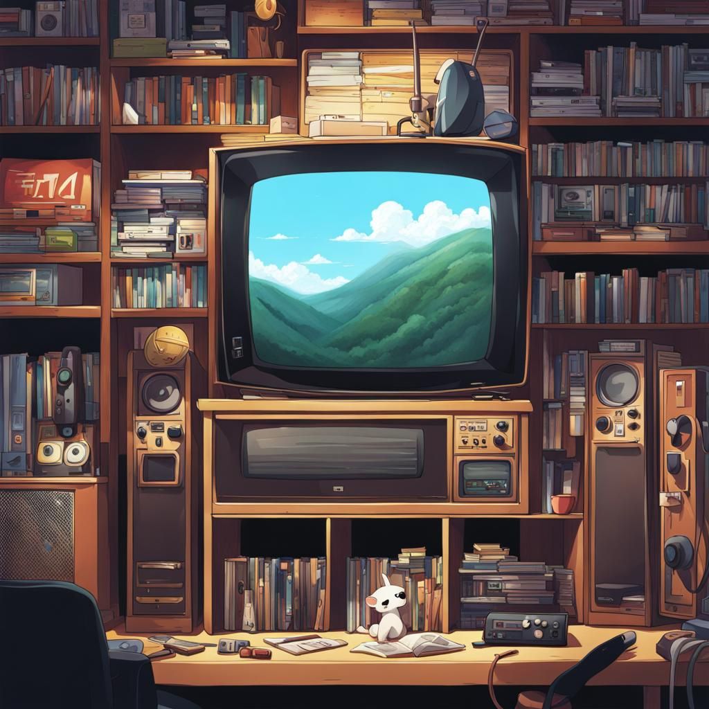 Anime-Style Television Inspired by Japanese Manga Art