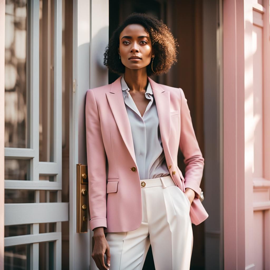 Girl in Pink Blazer: Classic Portrait Photography