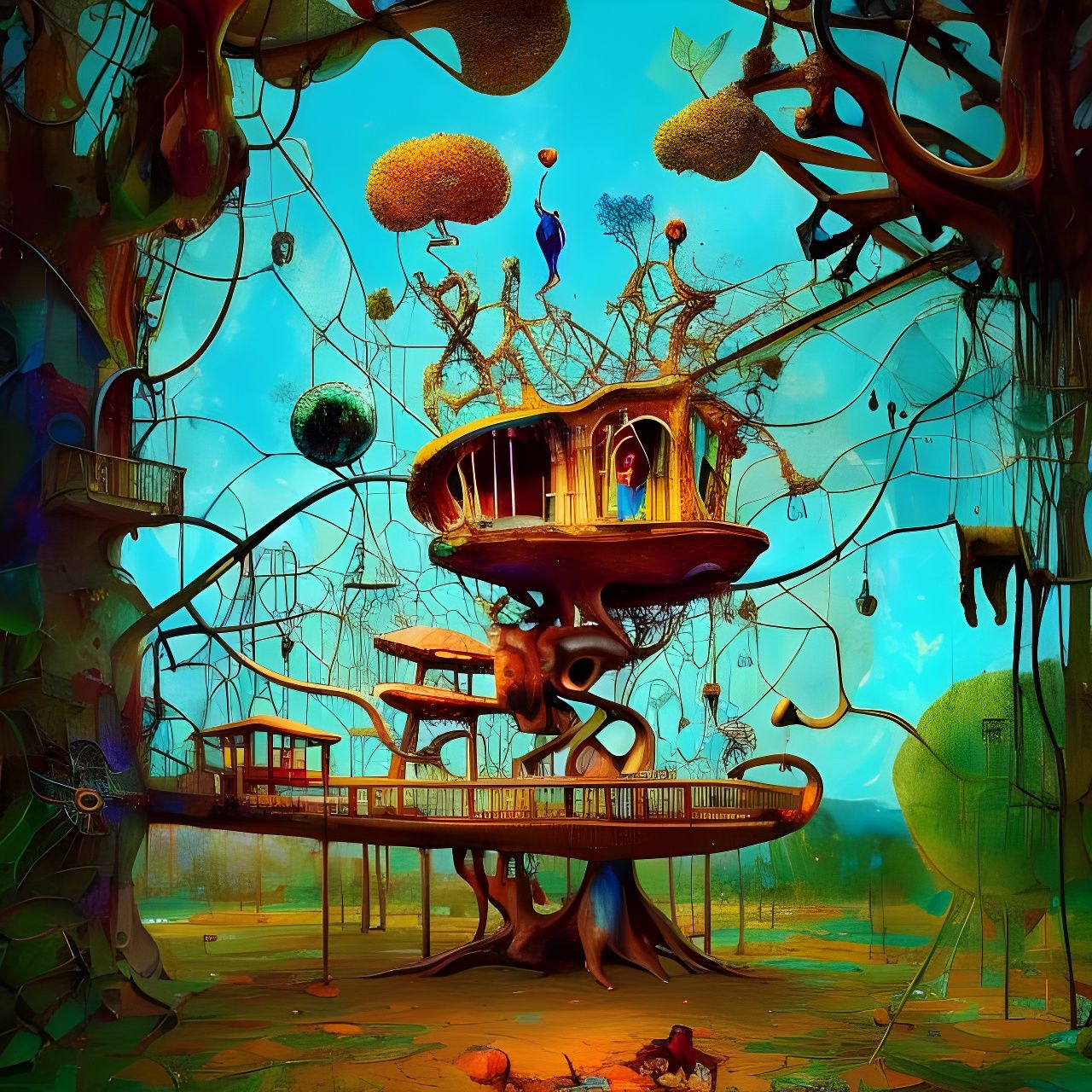 Surreal Treehouse Inspired by Salvador Dali