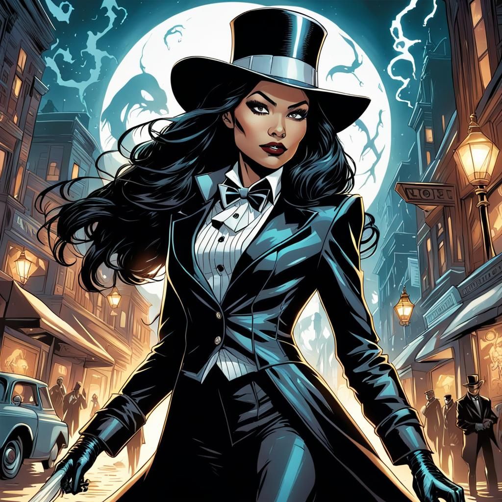 Zendaya as Zatanna in Comic Book Art