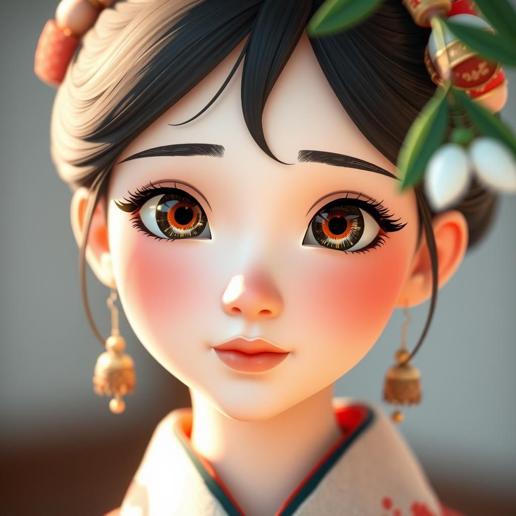 Hooded Eye Makeup in Kyoto Animation Style