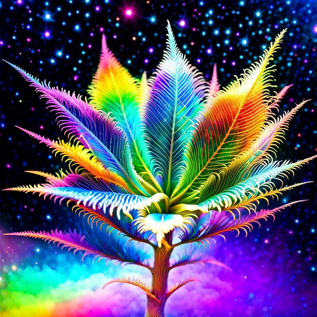 Holographic Rainbow Plant Encompassing the Universe