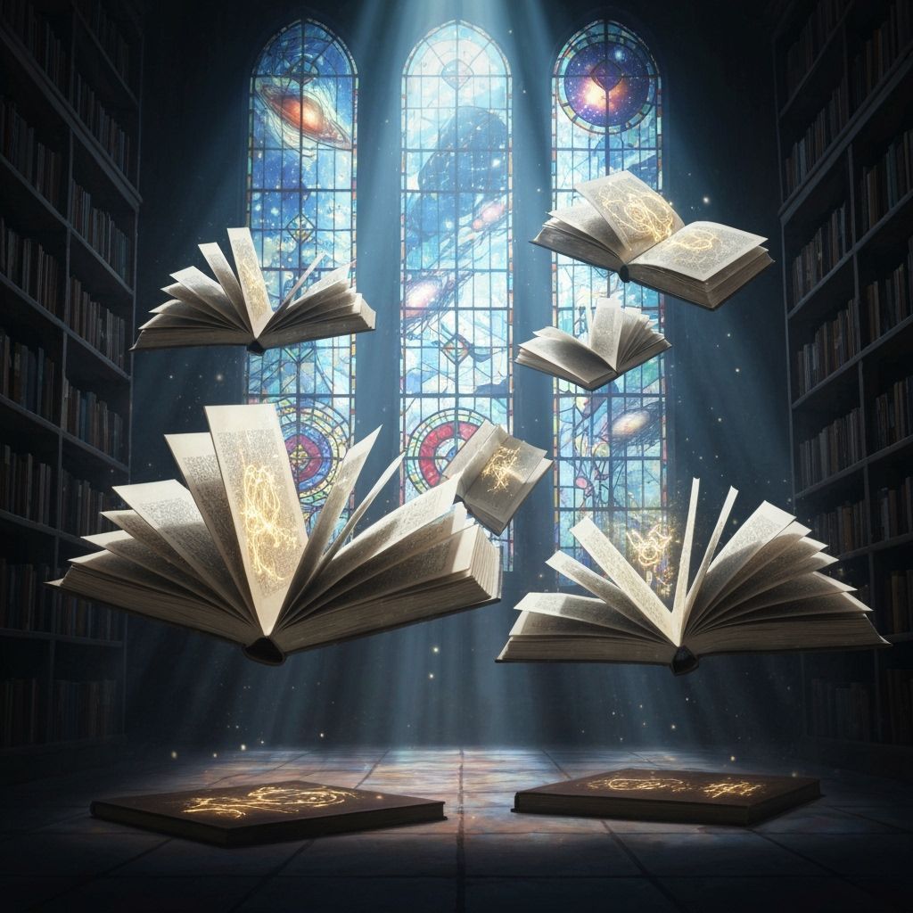 Floating Books in Mysterious Forgotten Library