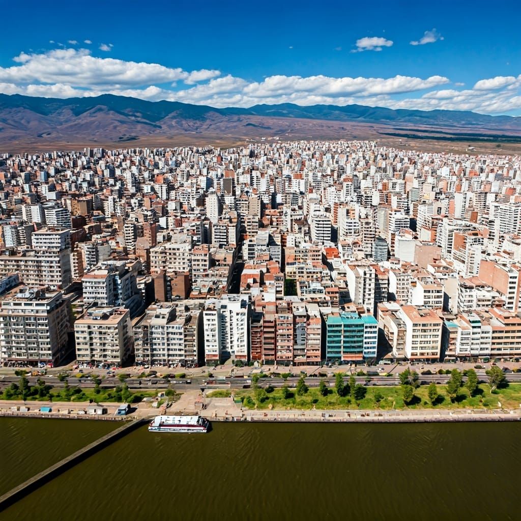 AI Generated South American Cityscape