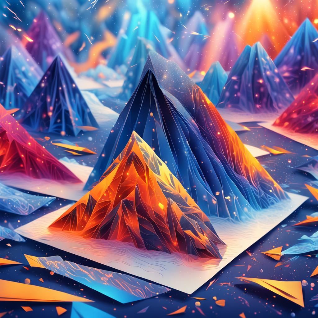 Cyberpunk Flames in Neon-Lit Holographic Scene