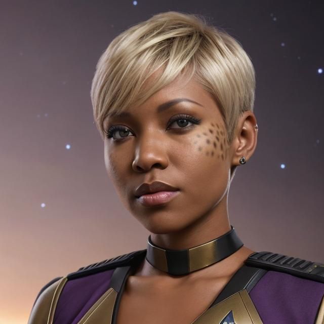 Trill Starfleet Officer Portrait with Leopard Spots