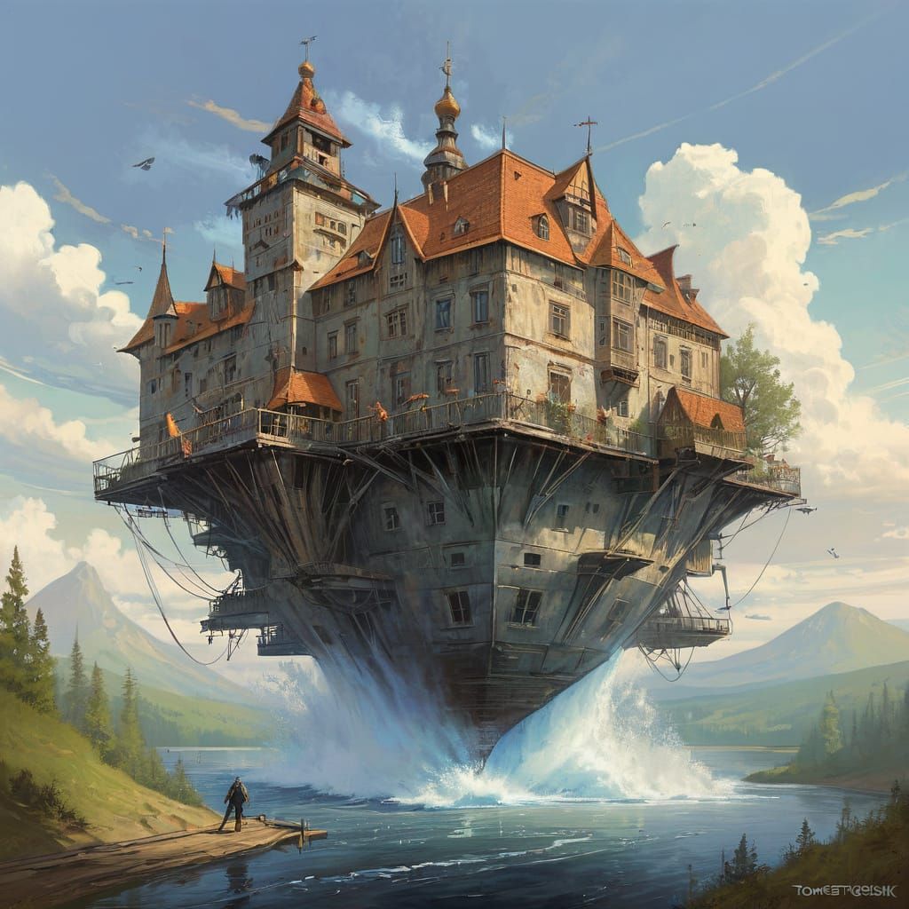 Dreamlike Scene Inspired by Fantasy Art