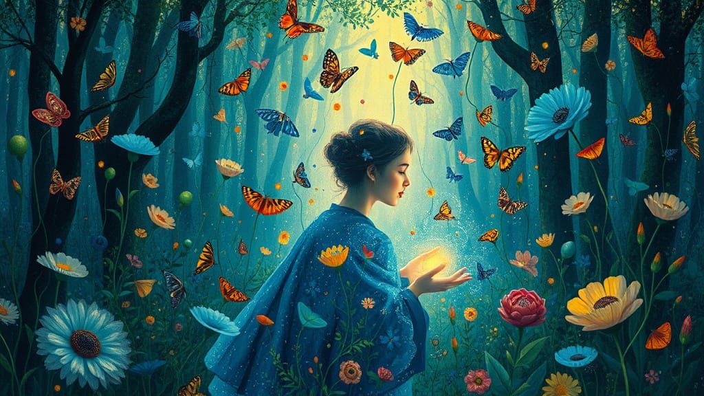 Surreal Dance between Folklore and Fantasy in Whimsical, Dre...