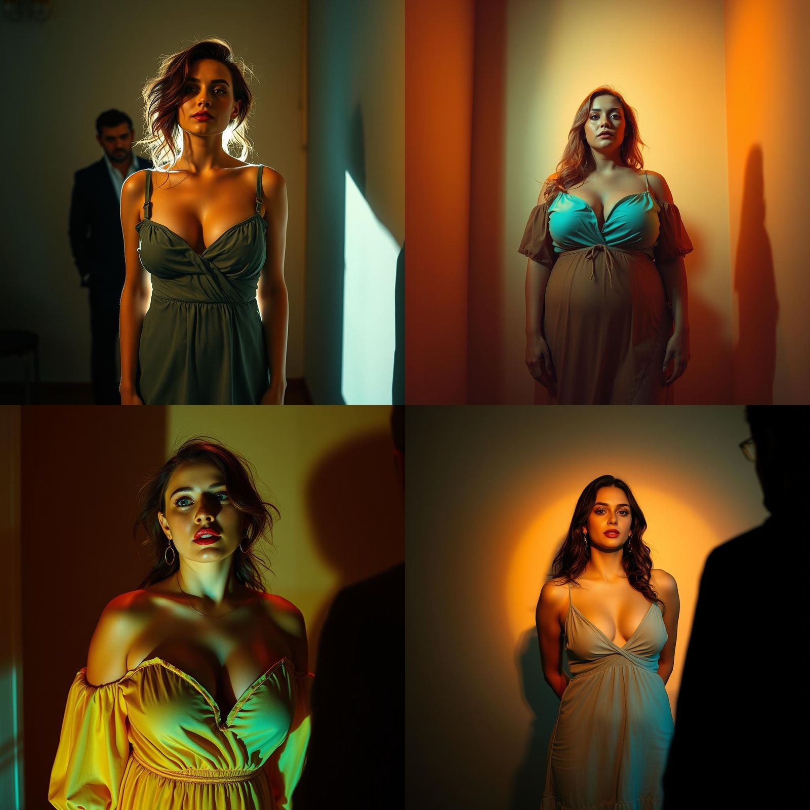 Expressionist Portrait of a Voluptuous Woman