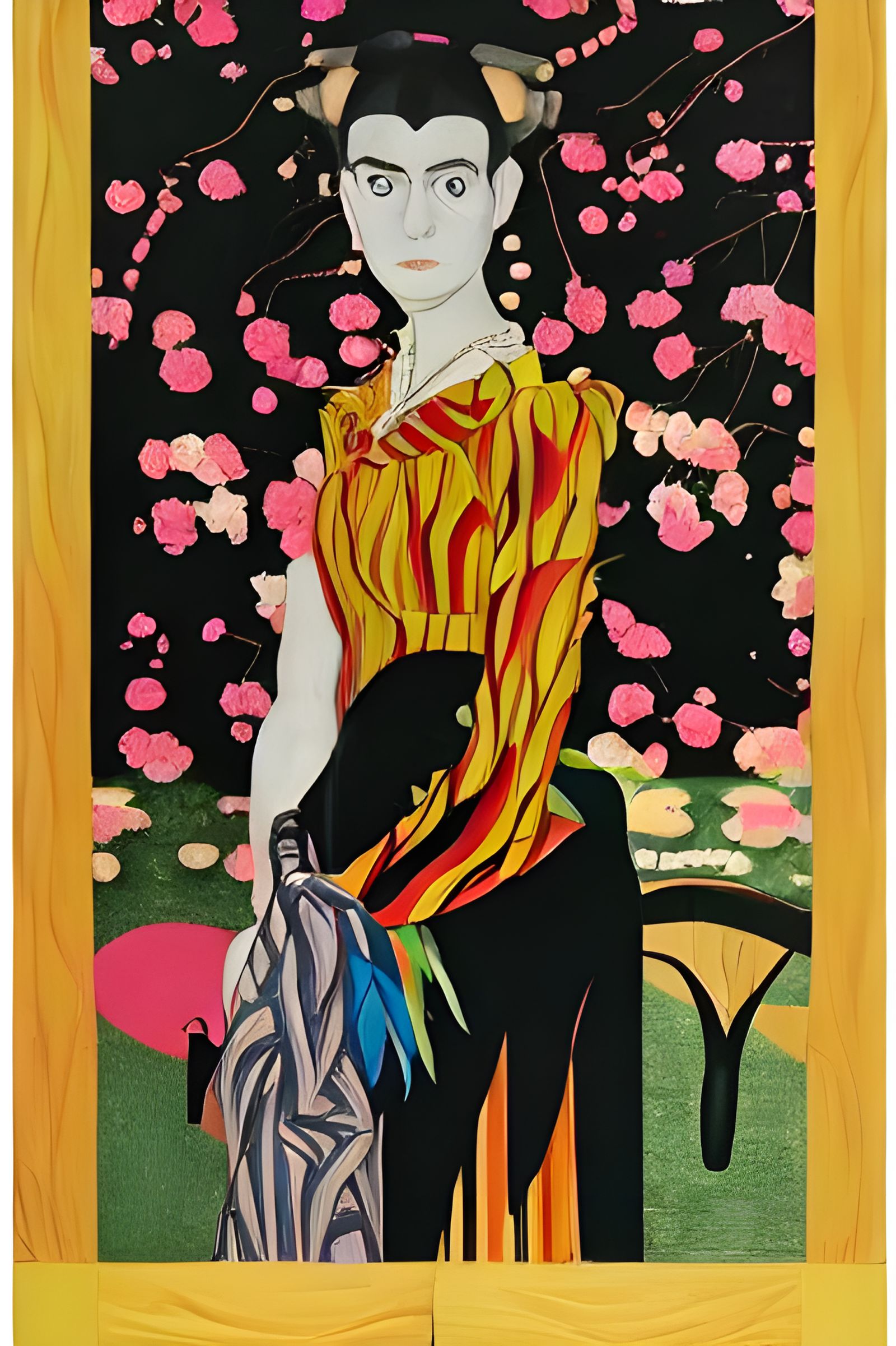 Film Noir Cabaret in Studio Ghibli Style