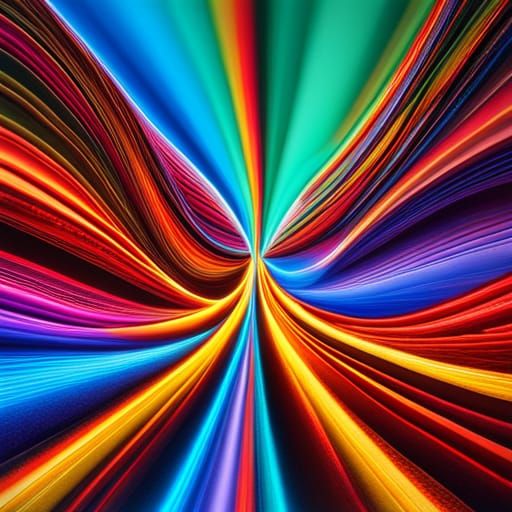 Retrofuturistic Iridescent Mesh in Gouache Style