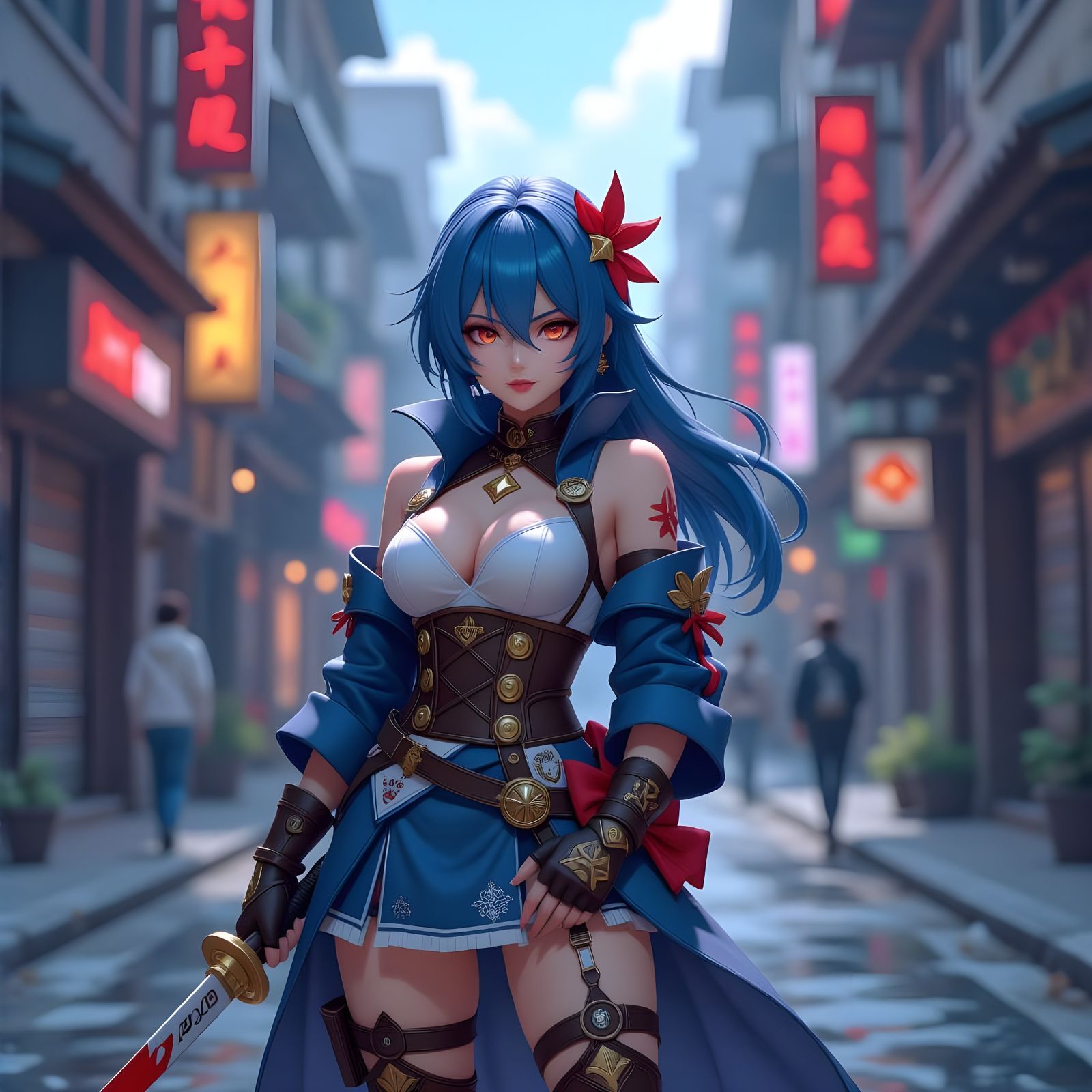 Danger: Detailed Anime Graffiti Art in 8K