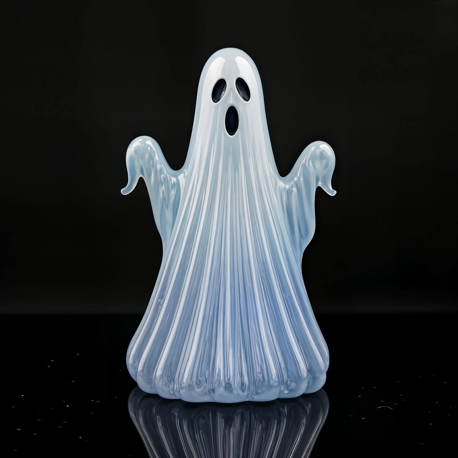 Enamel Glass Ghost Figurine