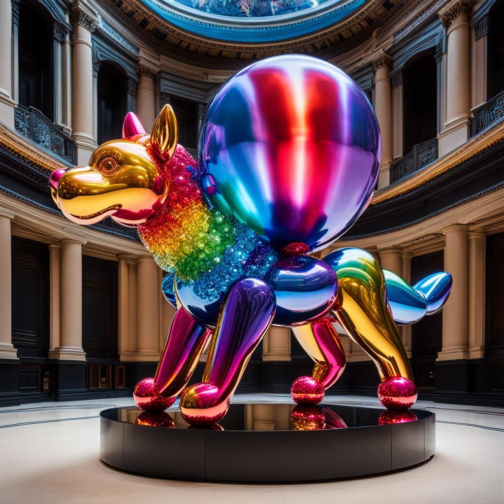 Jeweled Balloon Animal Nebula Inspired by Koons