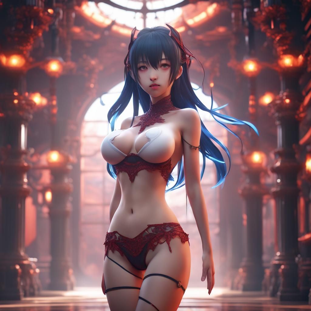 Anime Girl in Detailed Matte Painting Style