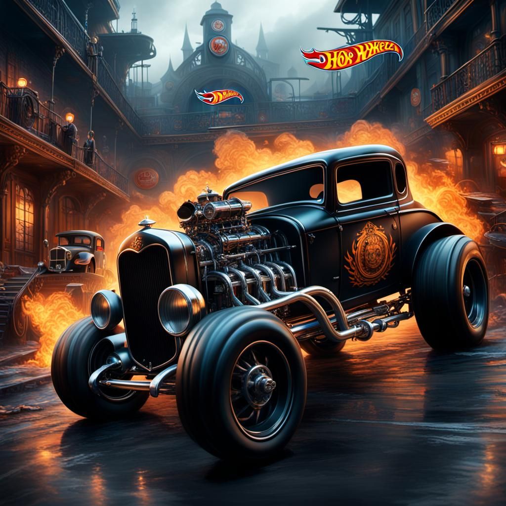 Hot Wheels Bone Shaker Digital Art
