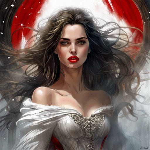 Glamorous Princess Portrait in Fantasy Art Style