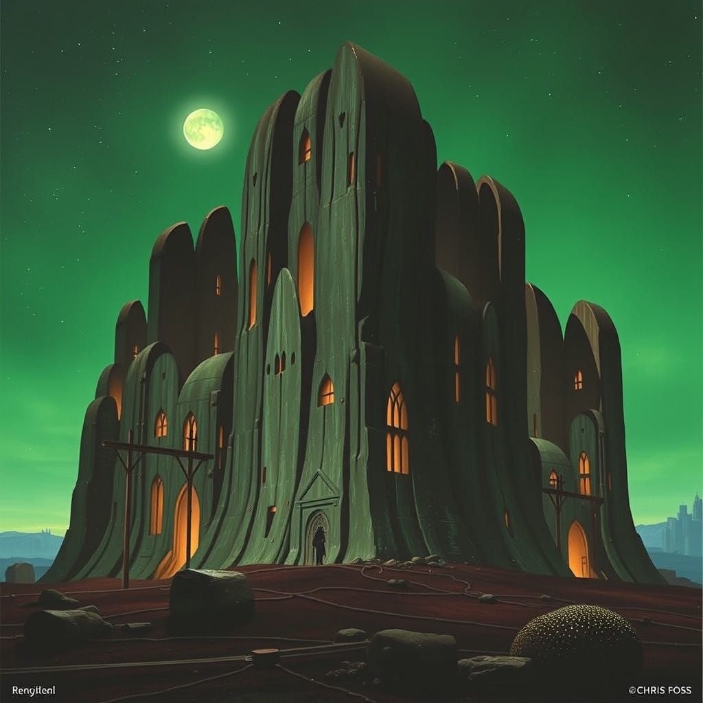 Surrealist Masterpiece in Vibrant Colors