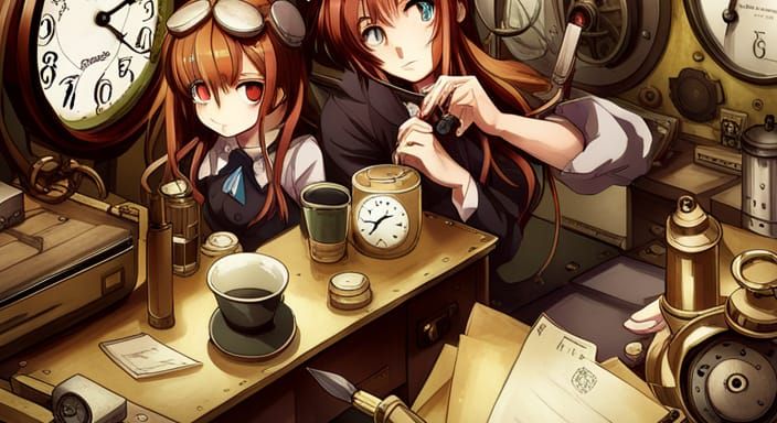 Steampunk Clock Workshop in Anime Style