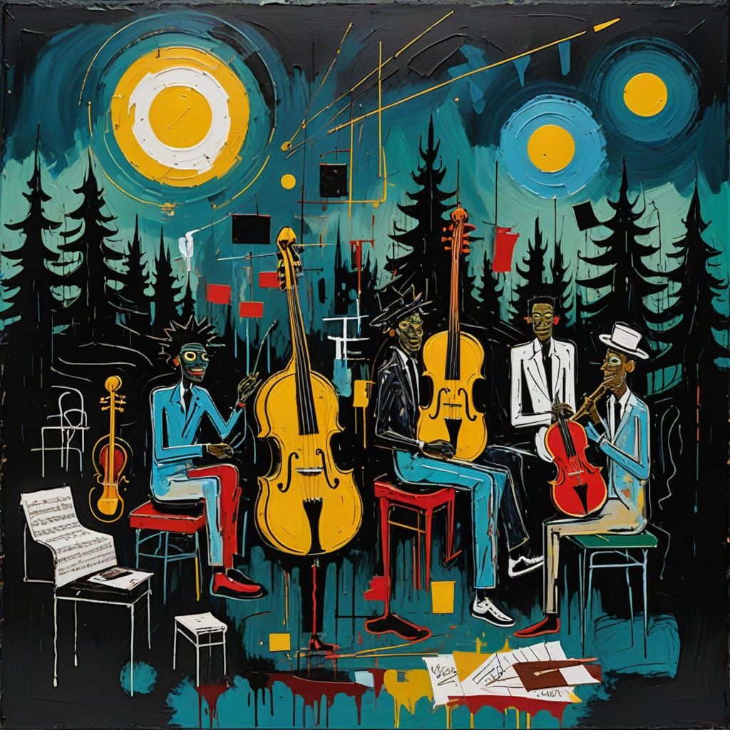 Luminous Nighttime Musical Symphony in Vibrant Colors